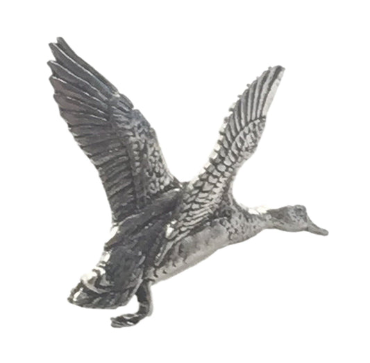 Rising Mallard Pewter Pin Badge