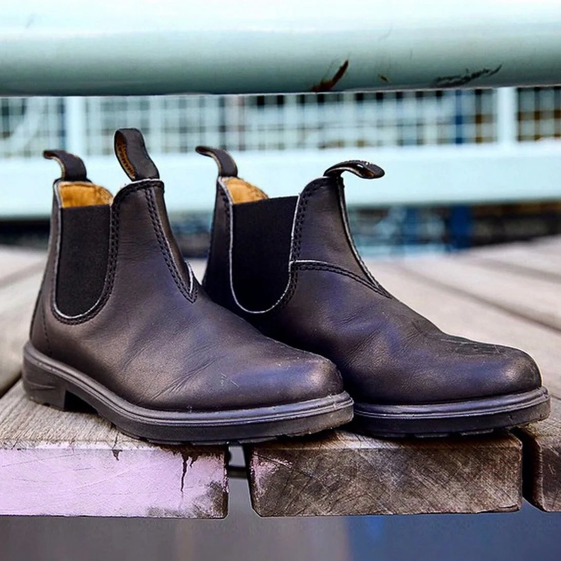 Retro Leather Ankle Boots Men Chelsea Boot Casual