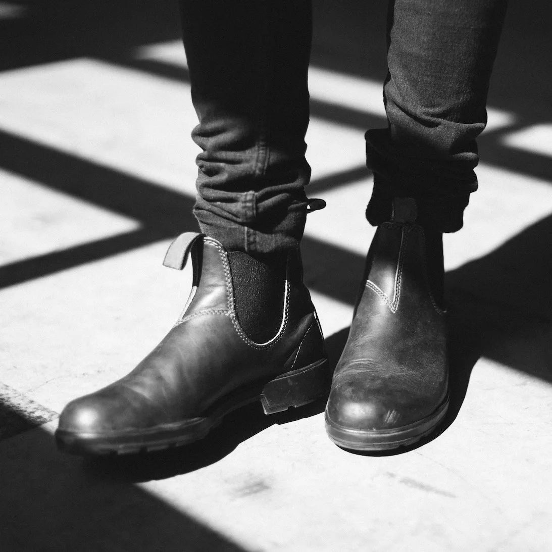 Retro Leather Ankle Boots Men Chelsea Boot Casual