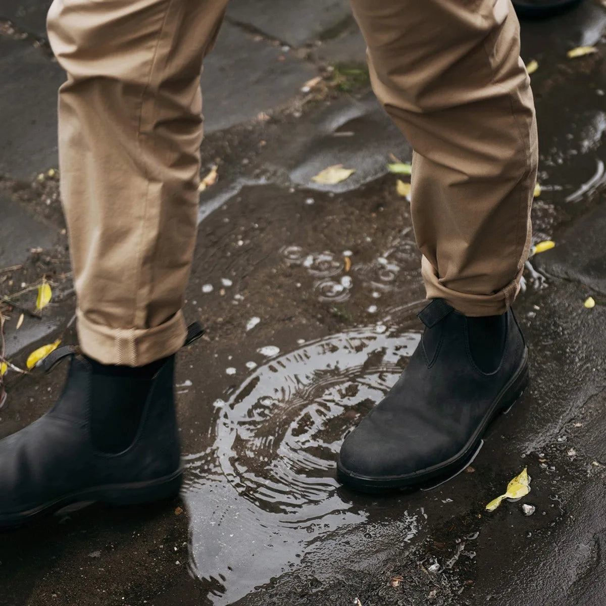 Retro Leather Ankle Boots Men Chelsea Boot Casual