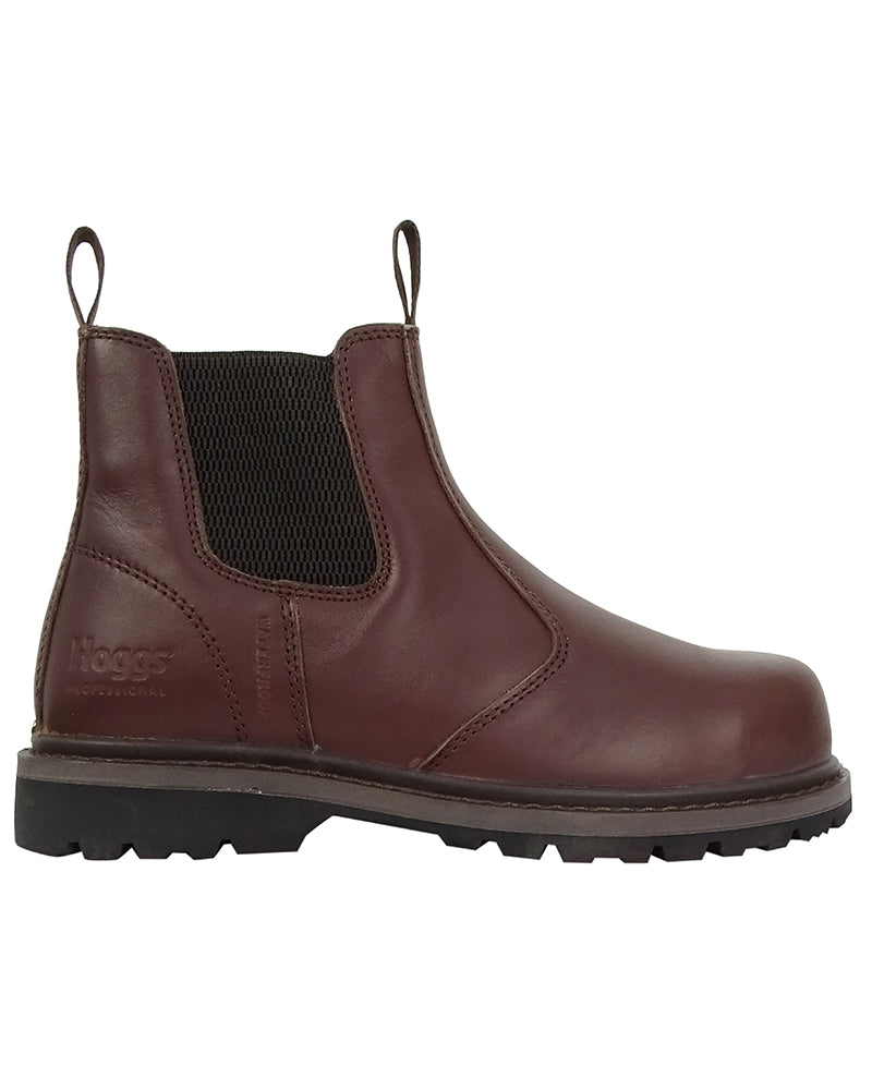 Clearance-Hoggs of Fife Zeus Safety Dealer Boots-Crazy Horse Brown