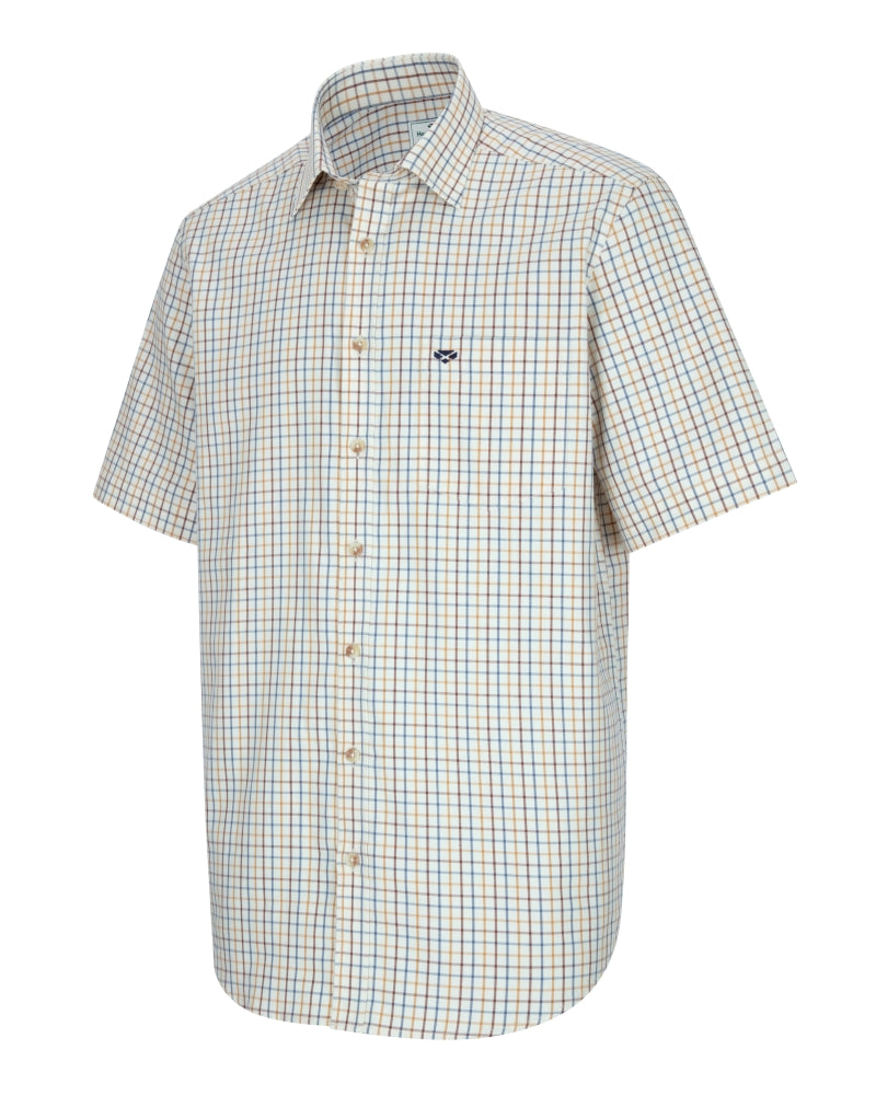 Hoggs Of Fife Kessock Short Sleeve Tattersall Shirt.