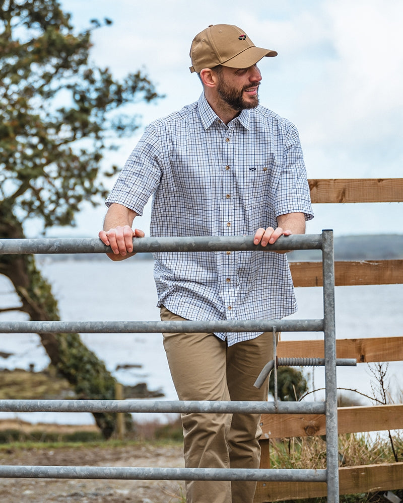 Hoggs Of Fife Kessock Short Sleeve Tattersall Shirt.