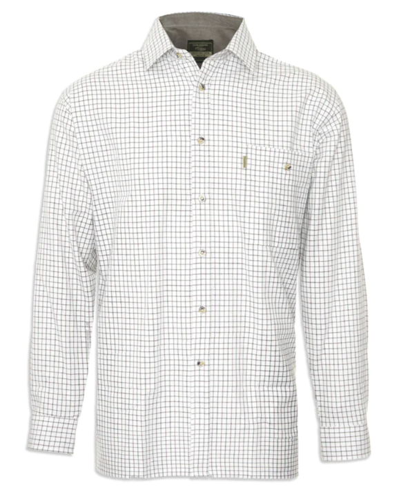 CLEARANCE - Champion Ayr Superior Quality Long Sleeve Shirt Green.