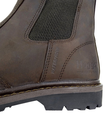 Clearance-Hoggs of Fife Zeus Safety Dealer Boots-Crazy Horse Brown